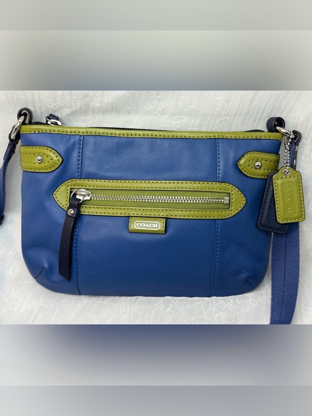 Coach Daisy Spectator Leather Swingpack Crossbody Bag with vibrant color way